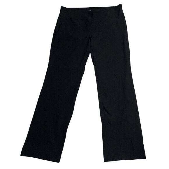 Eileen Fisher Woman Lighweight Pull On Pants Black Viscose Stretch Sz 1X - Picture 2 of 4